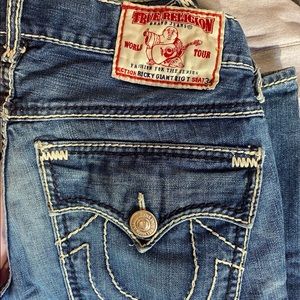 True Religion Blue/White thick lining